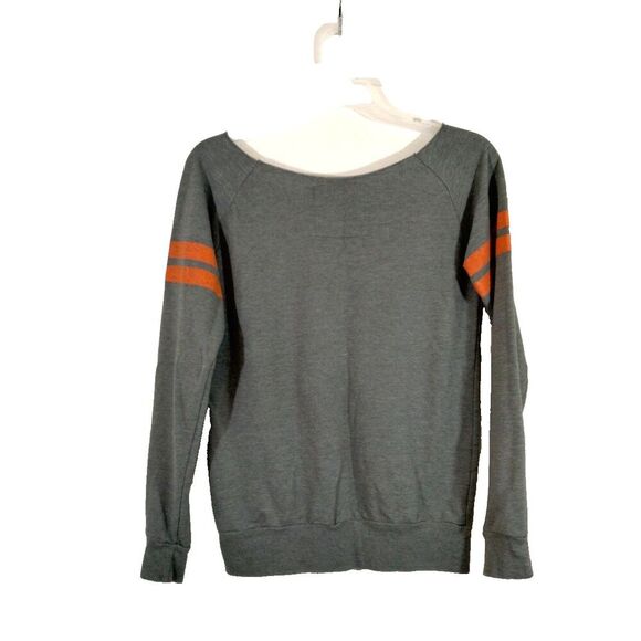 Clemson Tigers Pullover Sweatshirt Gray Long Sleeve Loose Fit - Picture 3 of 4